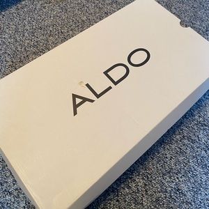 Aldo black boots that come just below the knee size 7